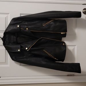 Blank NYC vegan leather motorcycle jacket